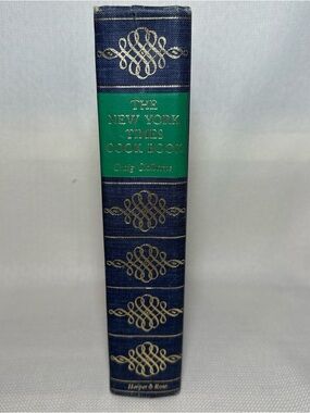 The New York Times Cook Book by Craig Claiborne — Blue & Green Cloth Spine